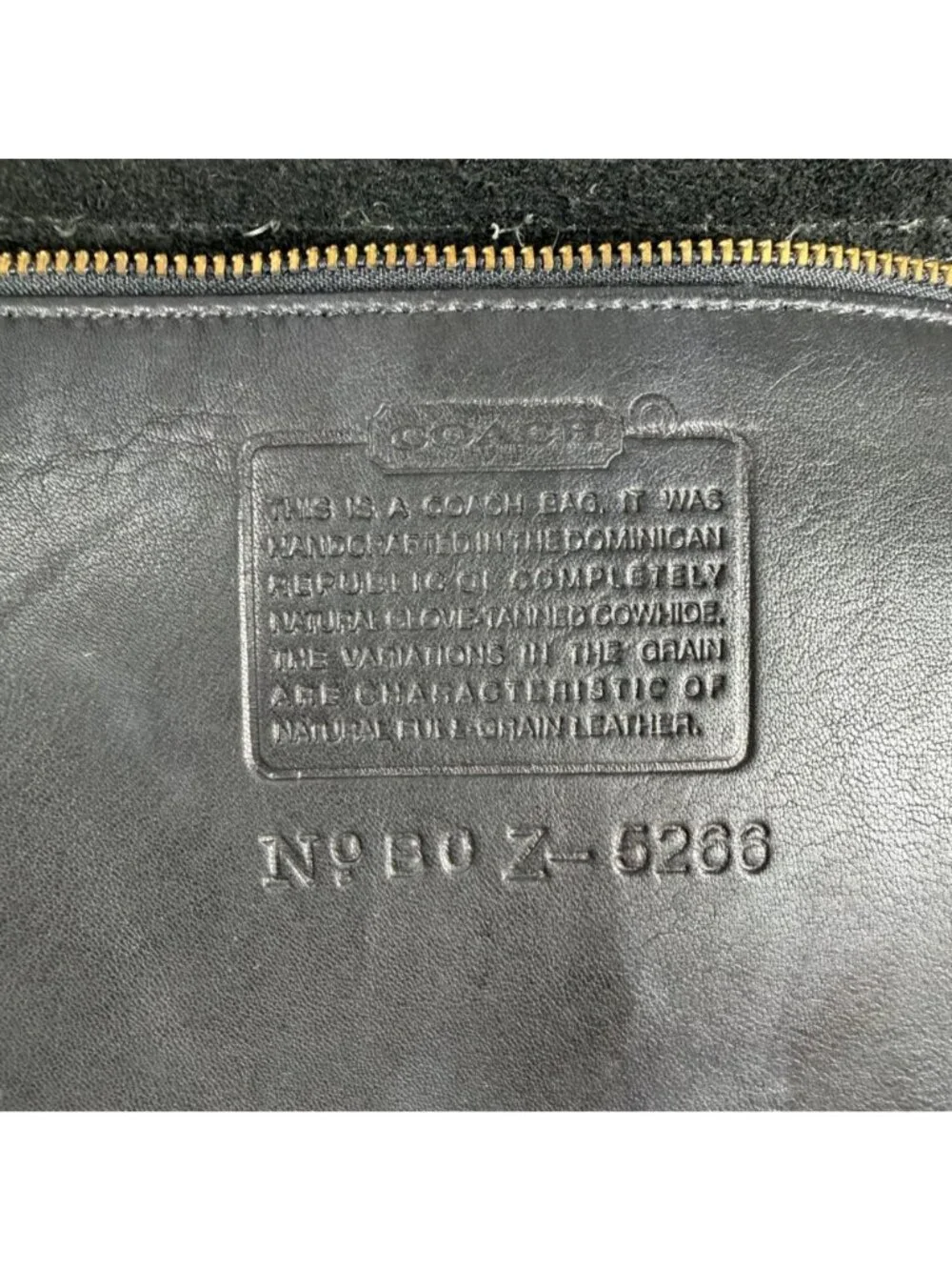 Vintage Coach Beekman Black Glove Tanned Leather Briefcase #5266